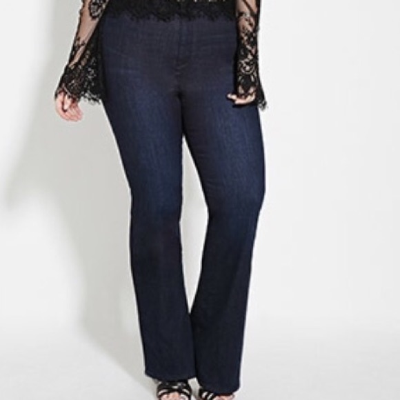 Forever 21. Plus size bootcut jeans.