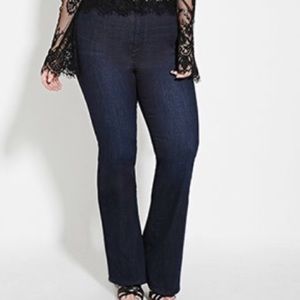Forever 21. Plus size bootcut jeans.