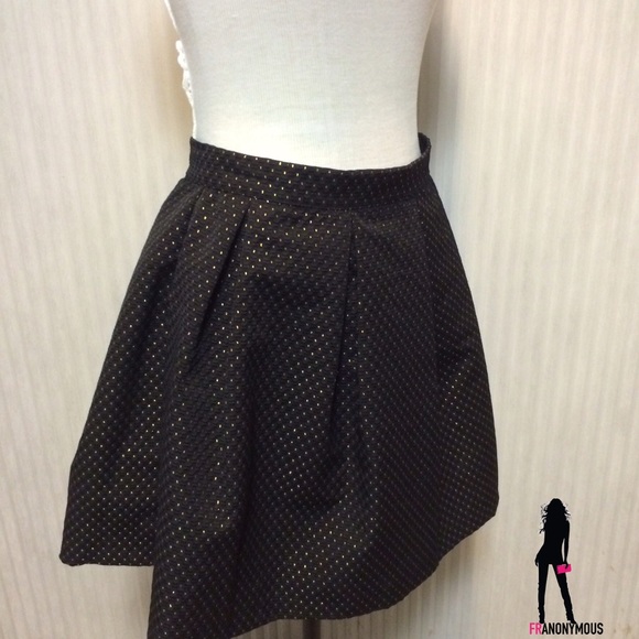 AQUA Skater Style Black Skirt M - Picture 3 of 4