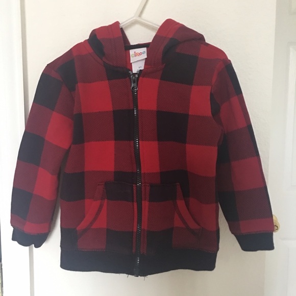 Circo Red & Black Buffalo Plaid Jacket 3T