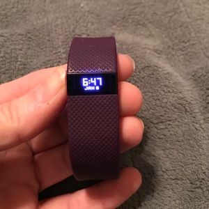 Large Fitbit Charge HR Plum
