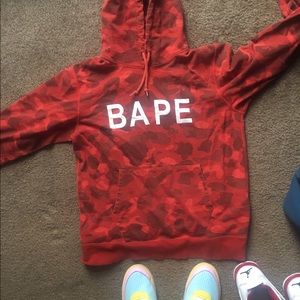 OG Red Camo Bape hoodie