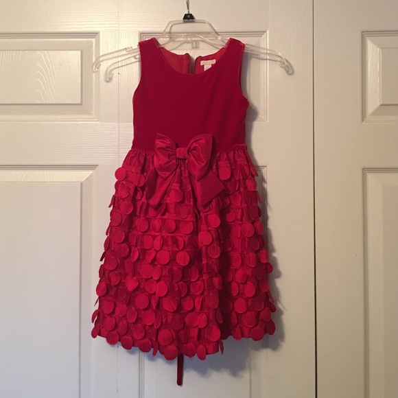 Toddler size 5 red dress