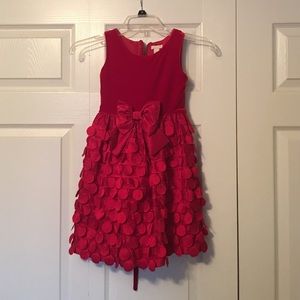 Toddler size 5 red dress