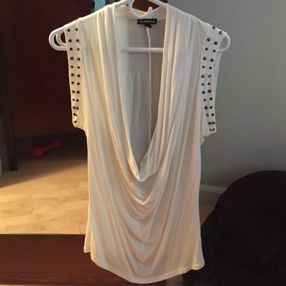 Cream slouchy top