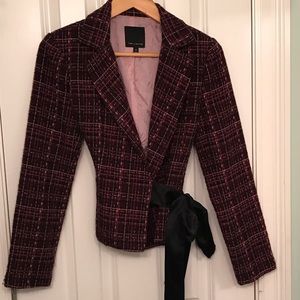 Pink tweed jacket