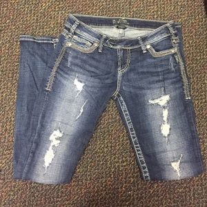 Silver jeans
