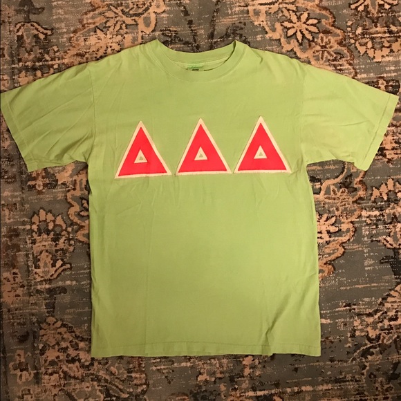 Tri Delta Stitched Letter Tee