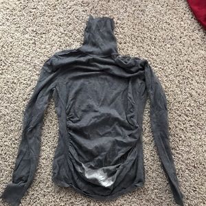 Gray turtleneck