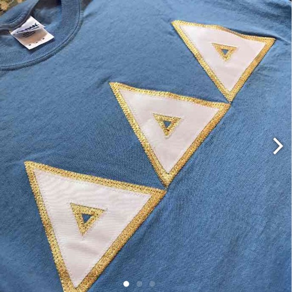 Tri Delta Stitched Letter Tee