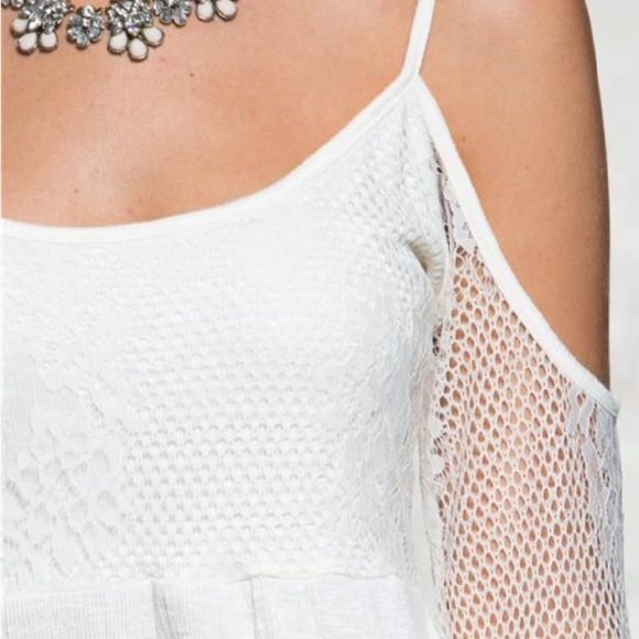 Bell Sleeve Cold Shoulder Top - Picture 3 of 4