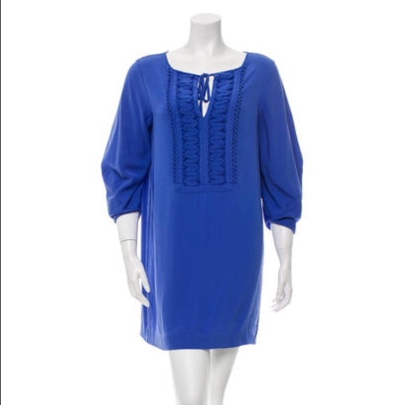 Iliana embellished dress in periwinkle