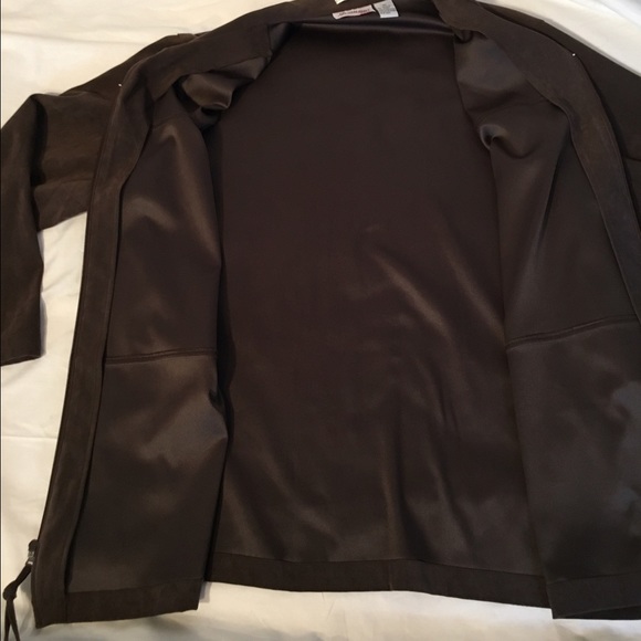 ‼️SOLD ‼️ Joanna Plus Suede Faux Jacket - Picture 4 of 4