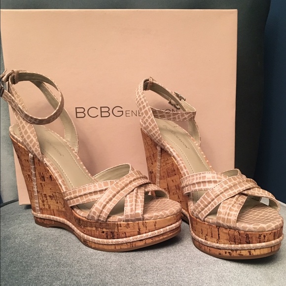 BCBG Wedge Sandal Brand New