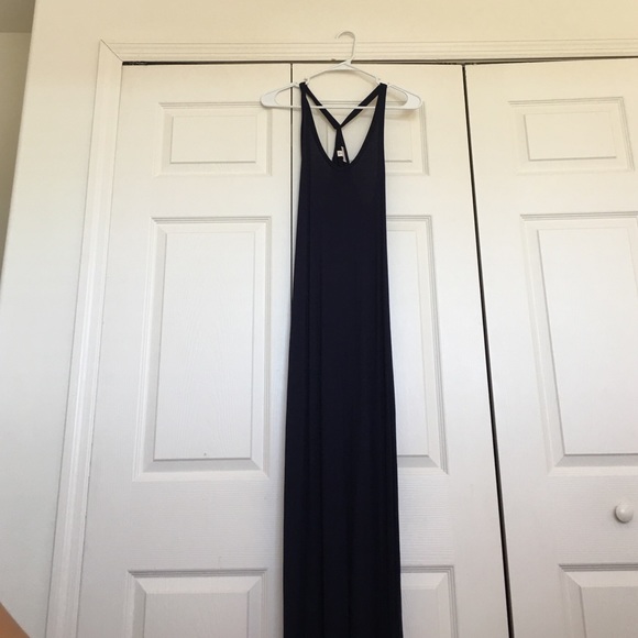 Navy Gap Maxi Dress