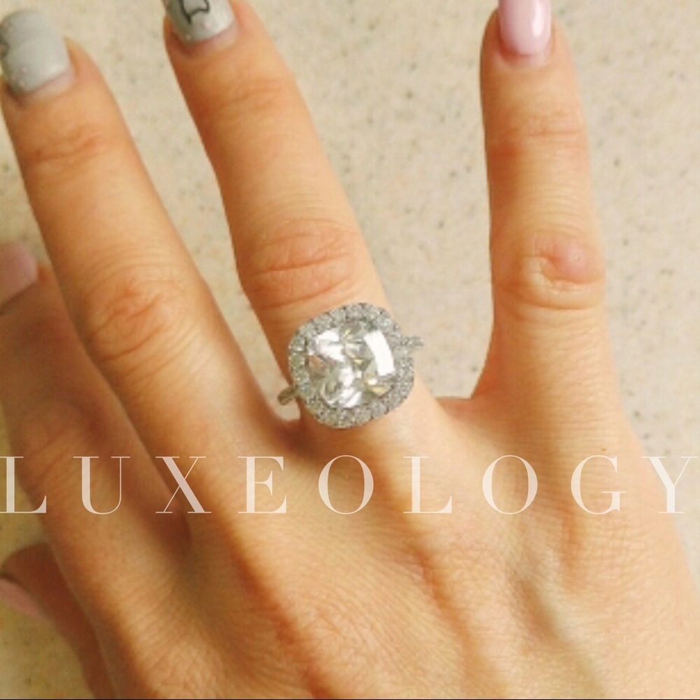 "Lady Carrington" 5ct Cushion Cut Engagement Ring