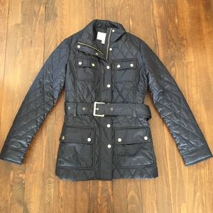 Navy and gold jacket