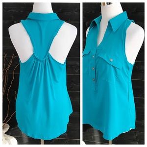 Sleeveless T Back Top