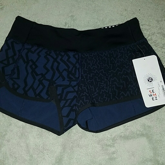 Lululemon seawheeze speed shorts nwt 4