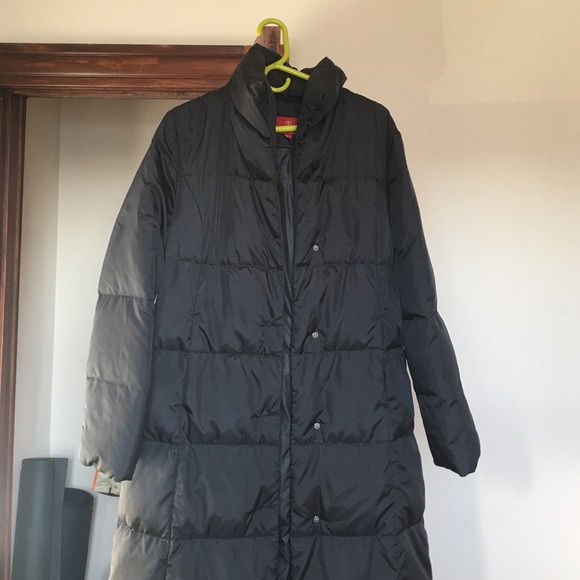 Cole Haan long black puffy winter coat