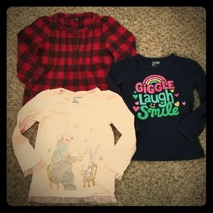 3T lot of girls Gap long sleeve shirts