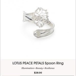 Alex & Ani Lotus Spoon ring