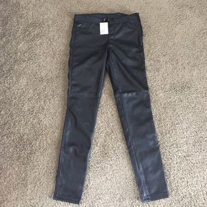 H&M Faux leather treggings.