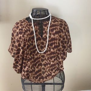 Animal print blouse