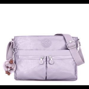 Kipling Angie Crossbody Frosted Lilac Metallic bag