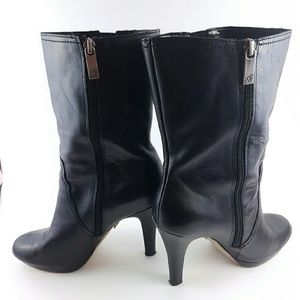 Anne Klein Lionna High Heeled Leather Boots