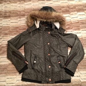 Express Faux-fur Trimmed Jacket