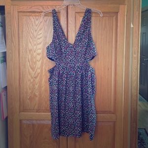 Patterned cut-out dress