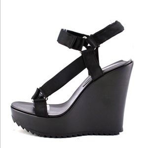 BCBGeneration Casper Nylon Platform Wedge Sandal