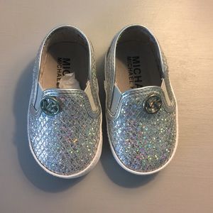 Michael Kors sparkle baby shoes