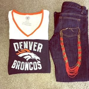 Denver Bronco Raglan Tee