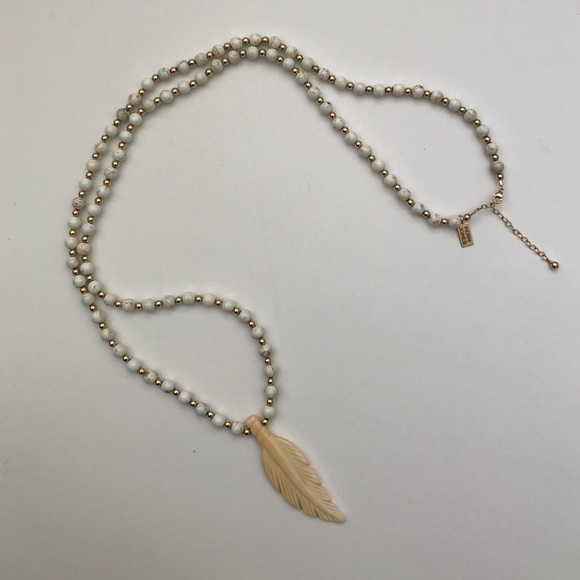 Kerri Jones Long Feather Necklace