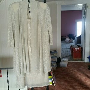 Beautful, champagne colored Dress.  Size 10