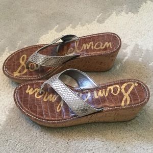 Sam Edelman silver sandals