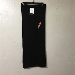 Zara Knit Fitted Midi Skirt