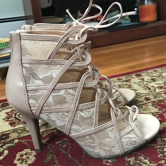 LC Lauren Conrad lace booties! Size 6 worn twice!