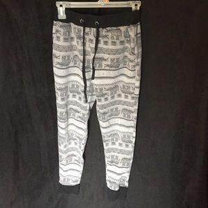 Rue21 Elephant Knit Jogger Pants with Drawstrings