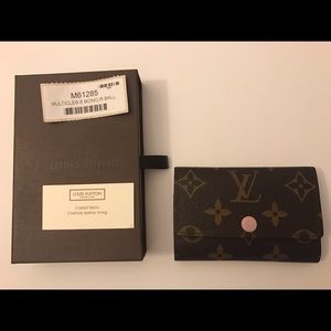 Louis Vuitton multicles 6 key holder rose