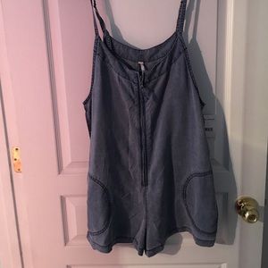 Free people denim romper