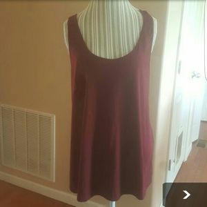 Never worn XL wine colored tunic tank