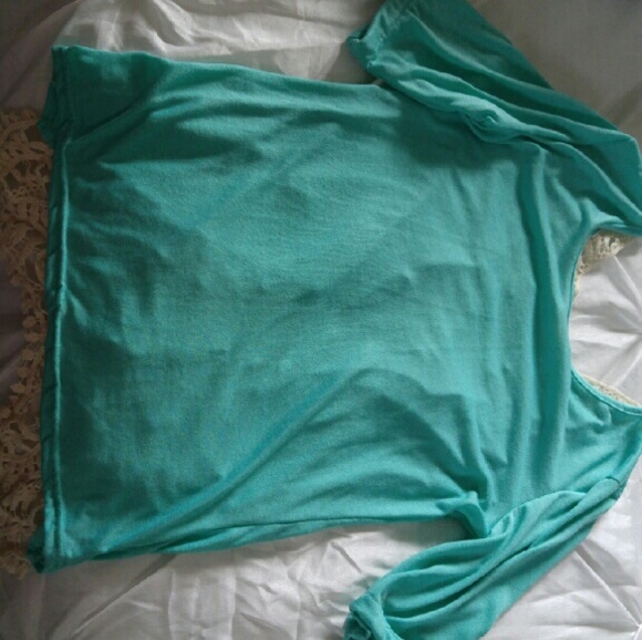 Lace cutout shirt