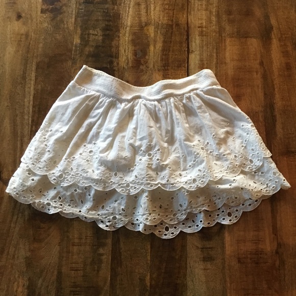 White Eyelet Skirt