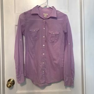 J. Crew Tissue Roll-up Camp Shirt