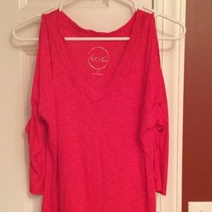 INC Cold shoulder t shirt