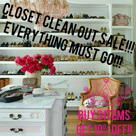 CLOSET CLEAN OUT SALE!!