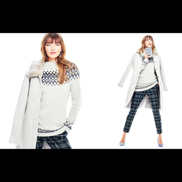 Talbots fair isle sweater